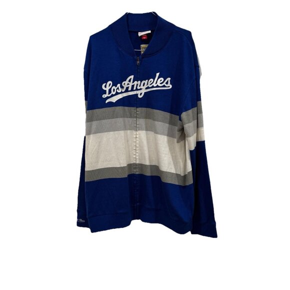 Men’s UO Mitchell & Ness Los Angeles Dodgers Full-Zip Sweater Jacket 2XL - Picture 3 of 15